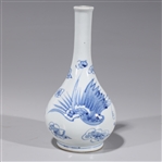 Korean Blue & White Porcleain Vase