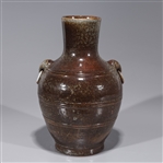 Chinese Brown Glazed Ceramic Vase
