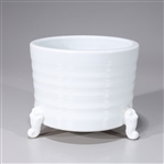 Chinese White Glazed Tripod Porcelain Censer