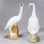 Pair Chinese Porcelain Birds