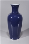 Chinese Blue Monochrome Porcelain Vase