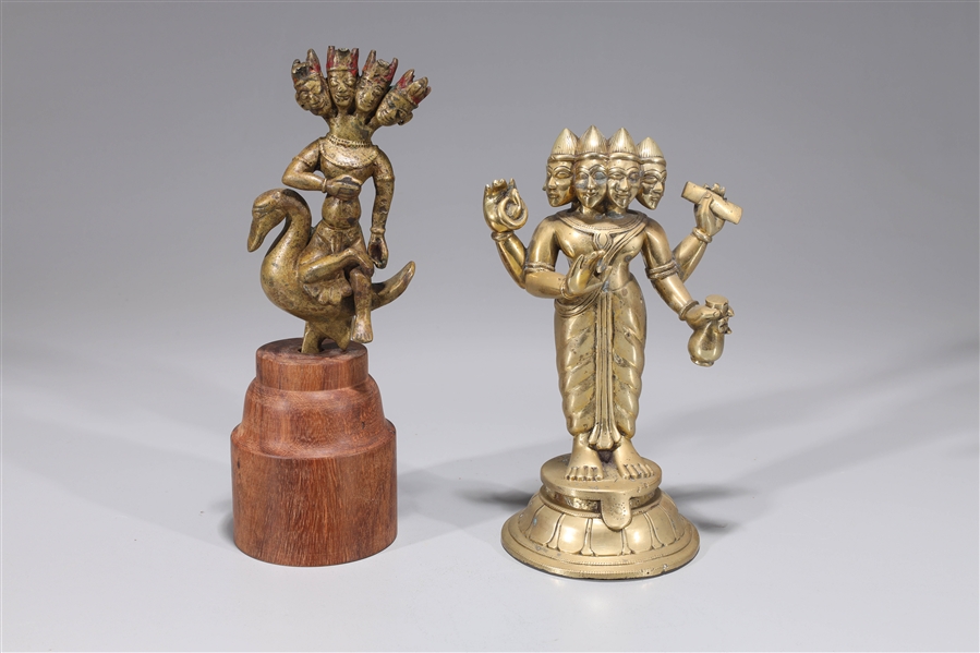 Two Antique Indian Deity Statues