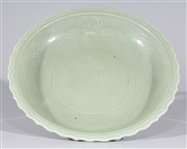 Chinese Celadon Glazed Ceramic Charger