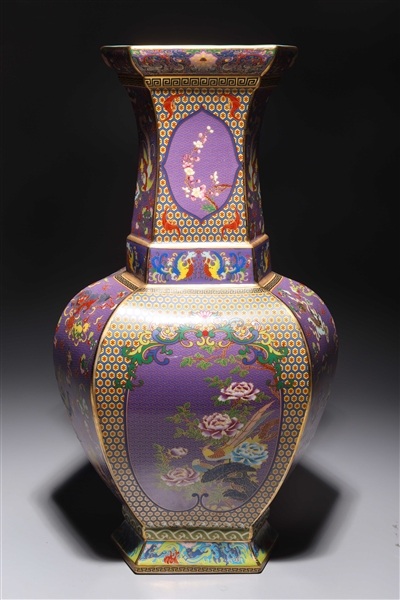 Chinese Porcelain Cloisonne Style Vase