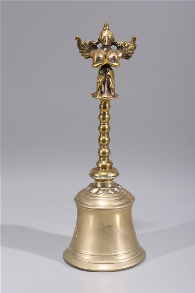 Antique Indian Gilt Bronze Bell