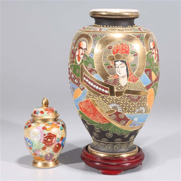 Two Japanese Ceramic Vases