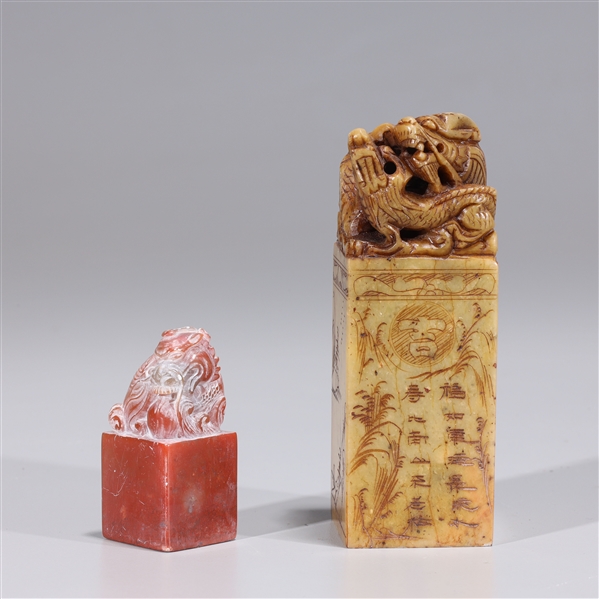 Two Chinese Carved Seals