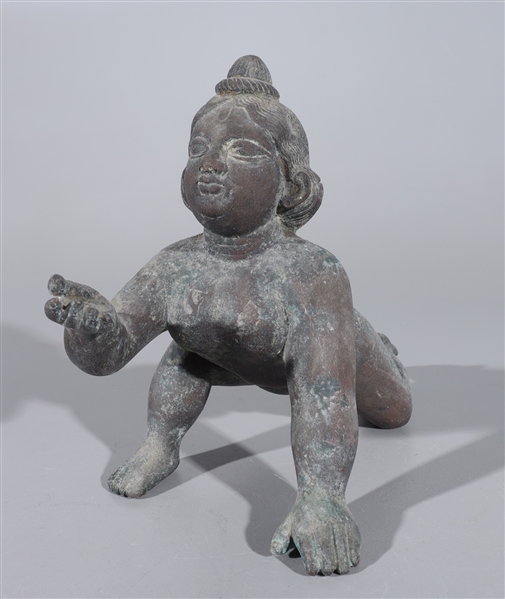 Antique Bronze Bala Krishna