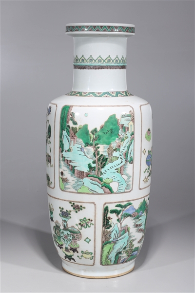 Tall Chinese Kangxi Style Porcelain Vase