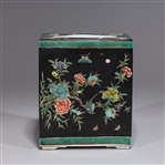Chinese Enameled Porcelain Rectangle Vase