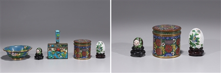 Group of Chinese Metalwork Objects