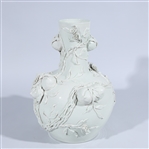 Chinese White Glazed Porcelain Peach Vase