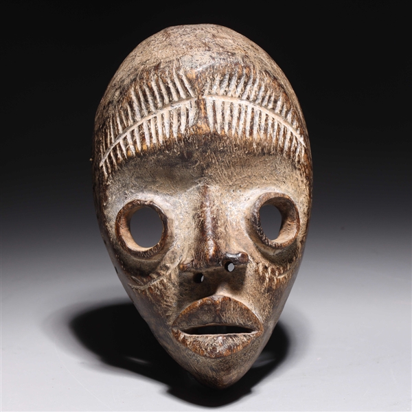 West African Carved Wood Dan Mask