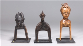 Group of Three African Pulleys
