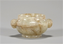 Chinese Carved Miniature Jade Censer