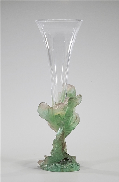 Multi-Colored Daum Glass Vase