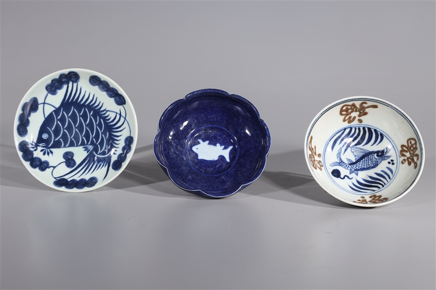 Group of Three Chinese Porcelains