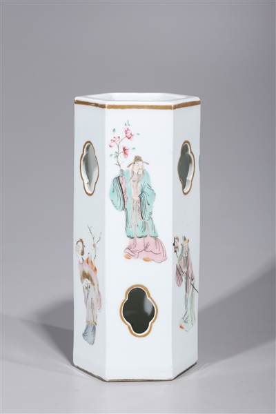 Chinese Enameled Porcelain Hat Stand