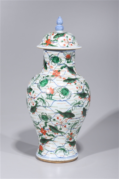Chinese Kangxi Enameled Porcelain Vase