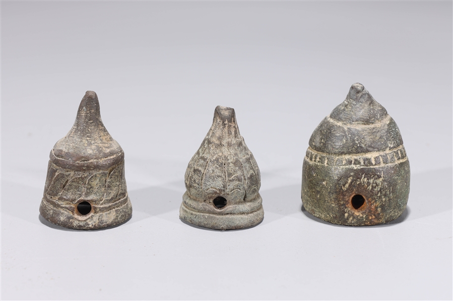 Three Antique Indian Bronze Bells