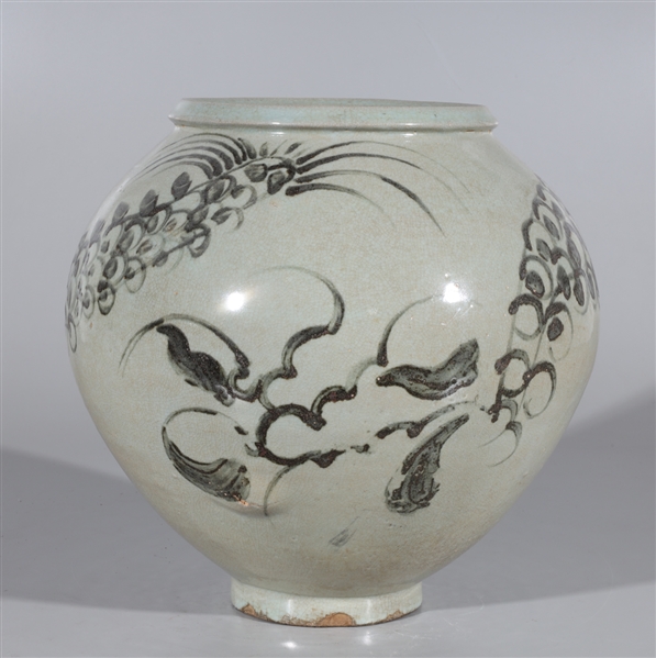 Antique Korean White Dragon Vase