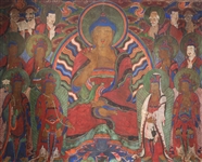Large Korean Buddhist Painting on Silk