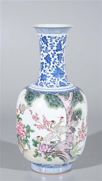 Chinese Decorated Vase - Bird Scene