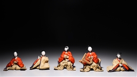 Five Japanese Hina Dolls