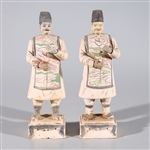 Pair of Early Style Chinese Ceramic Figures
