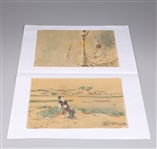 Group of Four Antique Japanese Paintings