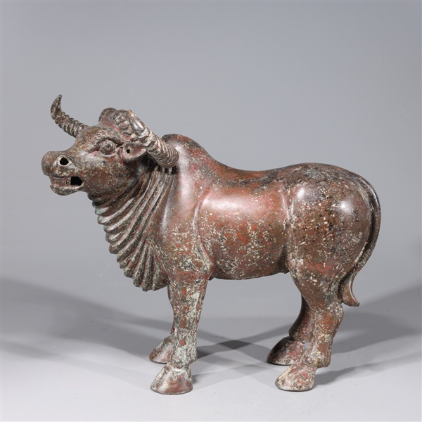 Chinese Archaistic Bronze Ox Statue