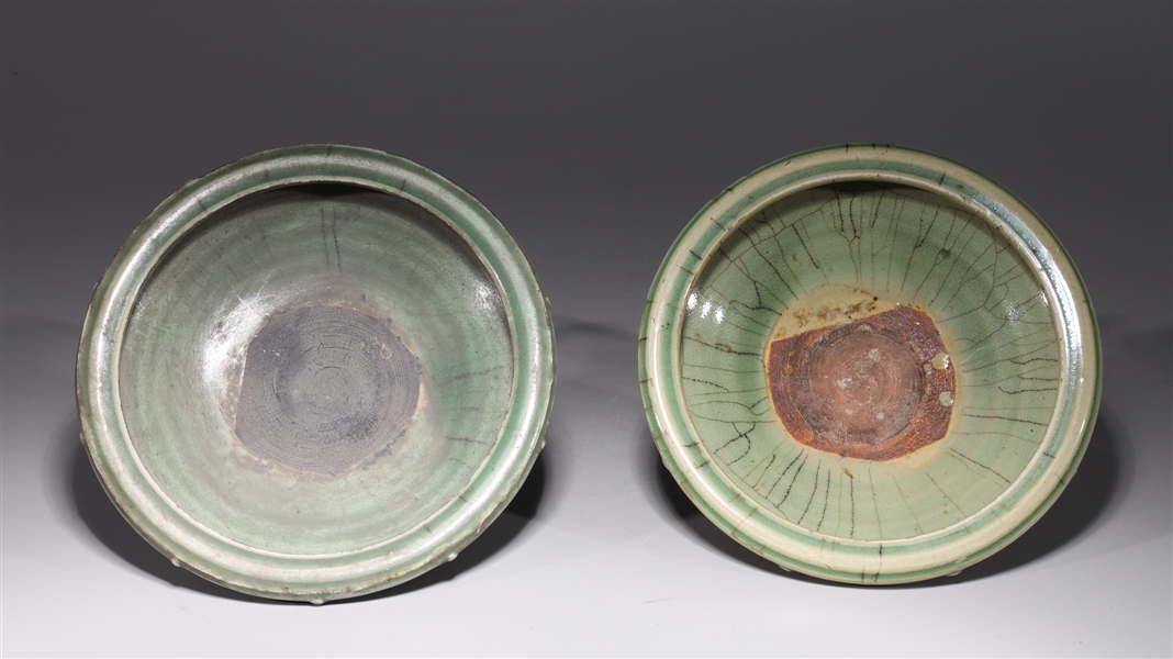 Pair of Chinese Tripod Dishes