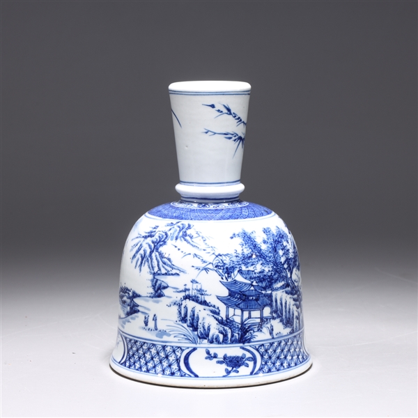 Chinese Blue & White Porcelain Candle Holder