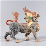 Chinese Sancai Glazed Ceramic Dragon