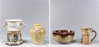 Group of Four Stoneware Ceramics