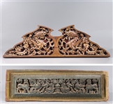 Two Chinese Antique Wood Carvings