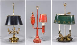 Group of Three Antique Lamps