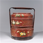 Antique Chinese Lacquered Stacking Boxes