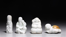 Group of Four Japanese Porcelain Netsuke