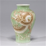 Antique Japanese Porcelain Dragon Vase