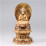 Antique Japanese Lacquered Buddha