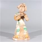 Chinese Sancai Glazed Early Style Ceramic Figure