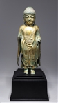 Chinese Gilt Bronze Standing Figure of Buddha