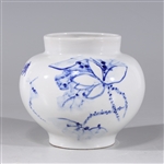 Korean Blue & White Porcelain Jar