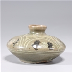 Korean Celadon Glazed Ceramic Cosmetic Jar