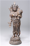 Sino-Tibetan Gilt Bronze Deity