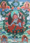 Framed Sino-Tibetan Thangka
