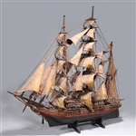 Large & Elaborate Antique Model Ship