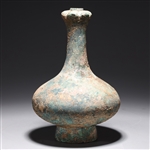 Ancient Han Dynasty Garlic Mouth Vase