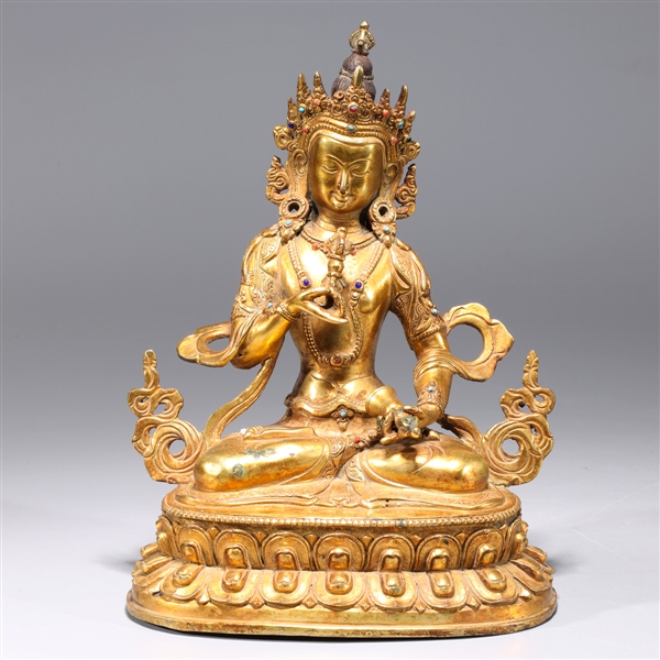 Sino-Tibetan Gilt Copper Buddha